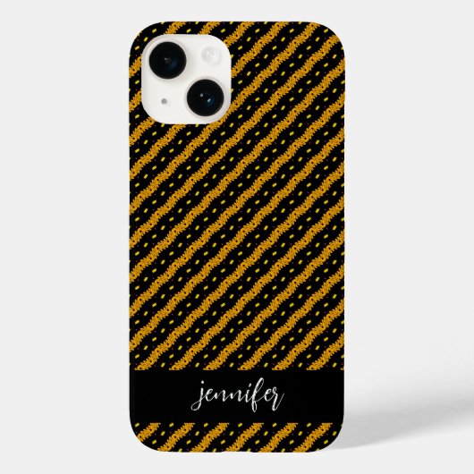 Anpassbare Bezeichnung Nahtlose farbige Muster Case-Mate iPhone Hülle (Rückseite)