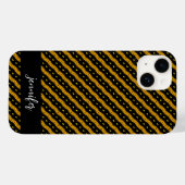 Anpassbare Bezeichnung Nahtlose farbige Muster Case-Mate iPhone Hülle (Rückseite (Horizontal))