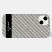 Anpassbare Bezeichnung Nahtloses Holzmuster Case-Mate iPhone Hülle (Rückseite (Horizontal))