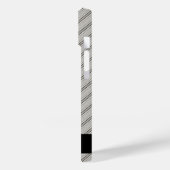 Anpassbare Bezeichnung Nahtloses Holzmuster Case-Mate iPhone Hülle (Rückseite / Links)