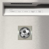Anpassbare Bezeichnung silber-Fußballballmagnete Magnet (In Situ (Geschirrspüler))