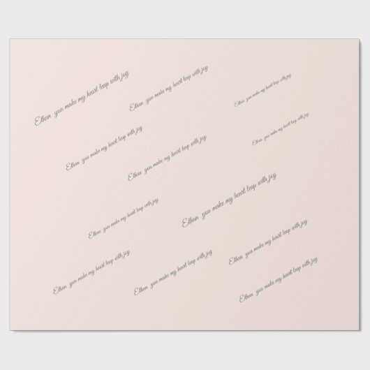 Anpassbare Bezeichnung und Liebe Geschenkpapier (Flach)