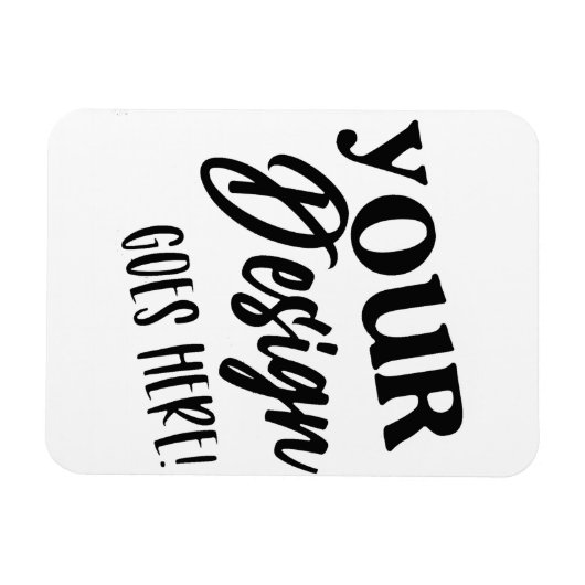 Anpassbare Bilder erstellen Magnet (Horizontal)