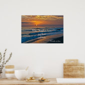 Anpassbare Bilder von Ocean Sunset mit Platzhalter Poster (Küche)