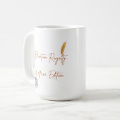 Anpassbare Bildung Royalty Koffein Edition Kaffeetasse (Vorderseite Links)