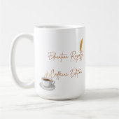 Anpassbare Bildung Royalty Koffein Edition Kaffeetasse (Links)