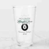 Anpassbare Billard-Poolbillard-Kugeln Bar Bier Glas (Rückseite)