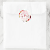 Anpassbare Bläschen Runder Aufkleber (Tasche)