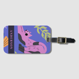 Anpassbare Blätter für Violet Kitty Cat & Matisse Gepäckanhänger