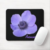 Anpassbare Blaue Anemone-Blume Mousepad (Mit Mouse)
