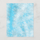 Anpassbare blaue lächelnde Affen laden ein Flyer (Hinten)