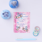 Anpassbare blaue lächelnde Affen laden ein Flyer (Einzeln)