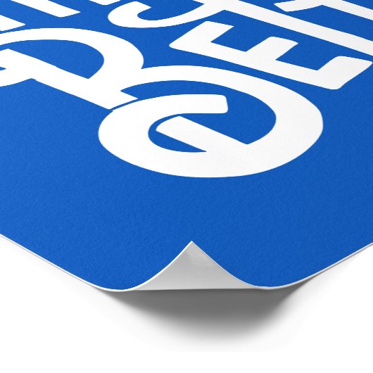 Anpassbare blaue Praxis macht Poster besser (Ecke)