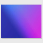 Anpassbare Blauer und Lila Strahlung Geschenkpapier (Flach)