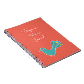 Anpassbare Blue Bird Vision Journal Notizblock (Rechte Seite)