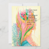 Anpassbare Blume-Flachkarte (Vorderseite)