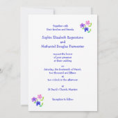 Anpassbare Blume Power Hochzeit Einladung (Rückseite)