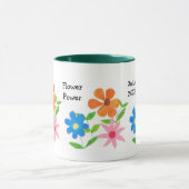 Anpassbare Blume Power Hochzeit Tasse (Zentrum)