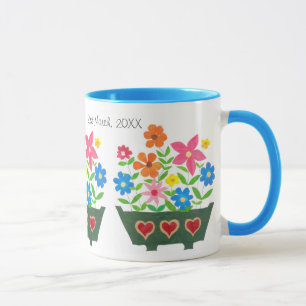 Anpassbare Blume Power Hochzeit Tasse