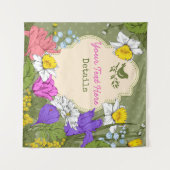 Anpassbare Blumen Wandteppich (Vorderseite (Horizontal))