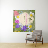 Anpassbare Blumen Wandteppich (Beispiel (Horizontal))
