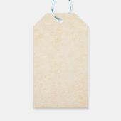 Anpassbare Blumengiftmarken Geschenkanhänger (Rückseite)