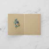 Anpassbare Blumenschrift Dankeskarte (Innenseite)