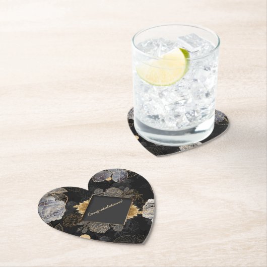 Anpassbare Blumenveranstaltung Untersetzer (Vor Ort)