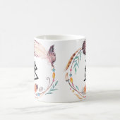 Anpassbare Boho-Initialen-Kaffeetasse Kaffeetasse (Mittel)