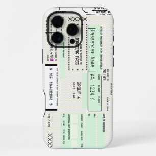 Anpassbare Bordkarte Luftfahrt iPhone 16 Pro Max Hülle