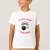 Anpassbare Bowling-Team T-Shirt (Vorderseite)