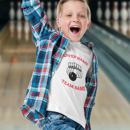 Anpassbare Bowling-Team T-Shirt