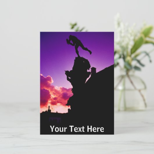 Anpassbare Brabo-, Antwerpener-Karte (Stehend Vorderseite)