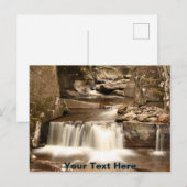 Anpassbare Bracklinn Falls, Perthshire, Schottland Postkarte (Vorne/Hinten)
