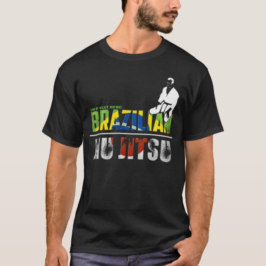 Anpassbare brasilianische Jiu-Jitsu T-Shirt (Vorderseite)