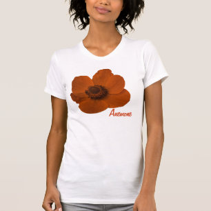 Anpassbare braune Anemone Blume T Shirt