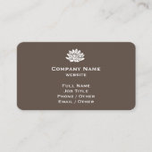 Anpassbare braune Visitenkarte (Vorderseite)