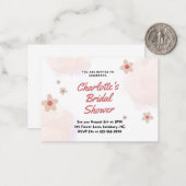 Anpassbare Brautparty-Karte Mitteilungskarte (Vorderseite/Rückseite Beispiel)