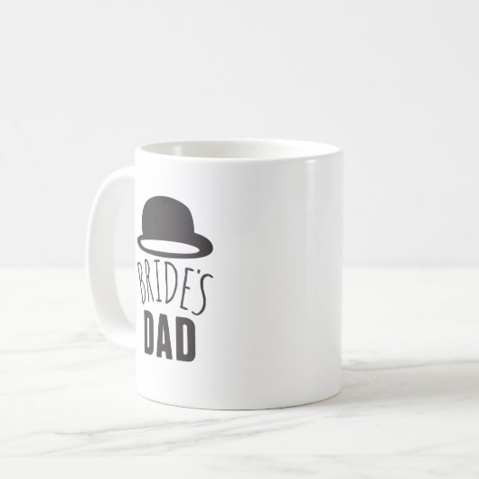Anpassbare Brides Vater Vater der Braut Dank Kaffeetasse (Vorderseite Links)
