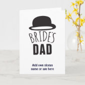 Anpassbare Brides Vater Vater der Braut Dank Karte (Gelbe Blume)