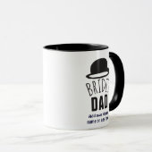 Anpassbare Brides Vater Vater der Braut Dank Tasse (VorderseiteRechts)