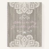 Anpassbare Briefe an meine Enkelin Notizblock (Vorderseite)