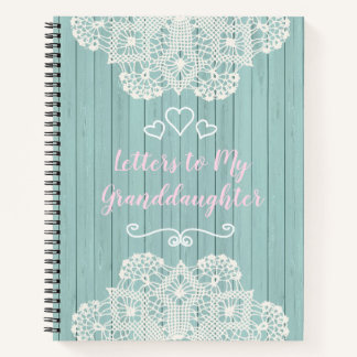 Anpassbare Briefe an meine Enkelin Notizblock