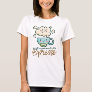 Anpassbare Brillante mit Espresso T-Shirt