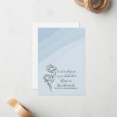 Anpassbare Buchungsnotienkkarte Mitteilungskarte (Vorderseite/Rückseite Beispiel)