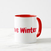Anpassbare Cactus Lieben Winter Tasse (VorderseiteRechts)