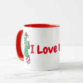 Anpassbare Cactus Lieben Winter Tasse (Vorderseite Links)