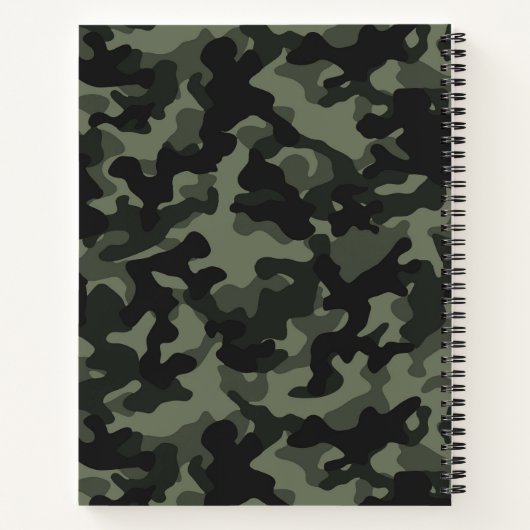 Anpassbare Camouflage Notizblock (Rückseite)