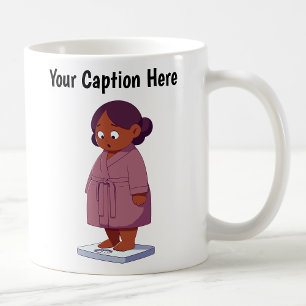 Anpassbare Cartoon-Gewichtsskala  Kaffeetasse