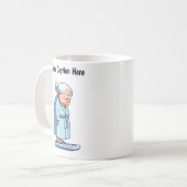 Anpassbare Cartoon-Waage Kaffeetasse (Vorderseite Links)